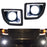 Clear Lens White LED Fog Lights w/Bezel Cover Wiring For 15-19 GMC Sierra 2500HD