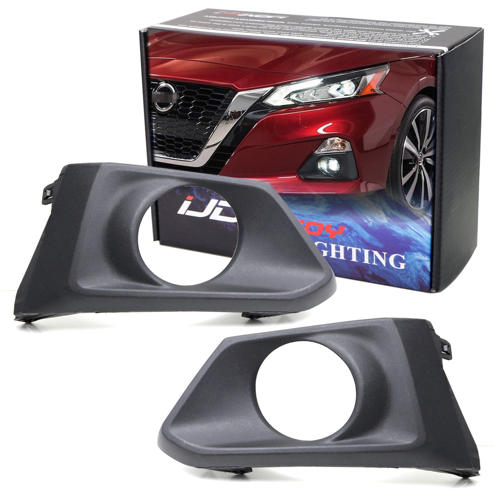 LH RH Matte Exterior Fog Lamp Bezel Garnish Covers For 2019-2022 Nissan Altima