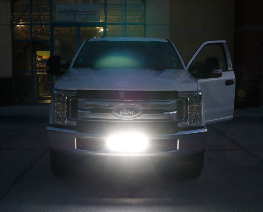 Flood/Spot Beam LED Light Bar w/Front Bumper Bracket, Wire For 2017-22 F250 F350