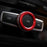 Red Stereo Volume Control Knob Cover For Mercedes A B C E S CLA GLA GLK ML GL