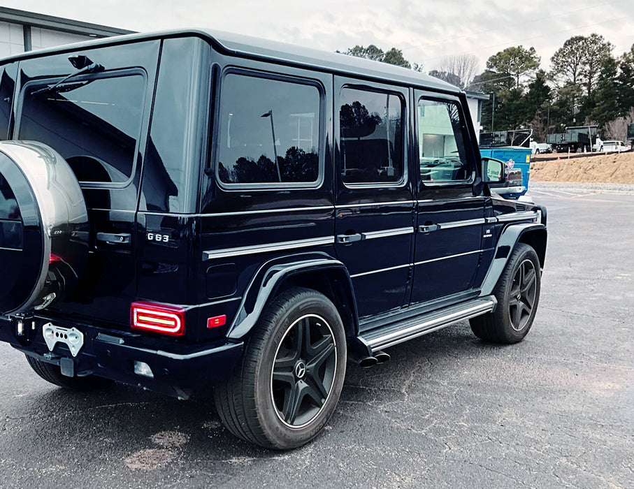 Red Lens 19' G-Class Style Full LED Sequential Taillamps For 99-18 W463 G-Wagon