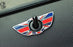 Red Union Jack Style Wing Emblem Rings For MINI Countryman Paceman Door Locks