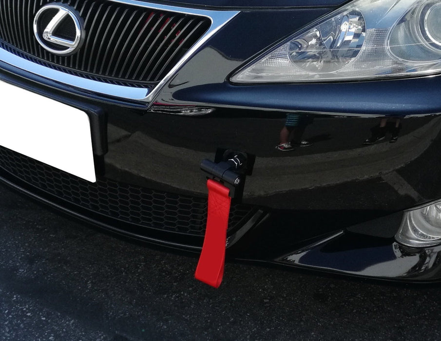 Track Racing Style Red Towing Strap For Lexus IS200t 250 300 350 ISF CT200h RCF