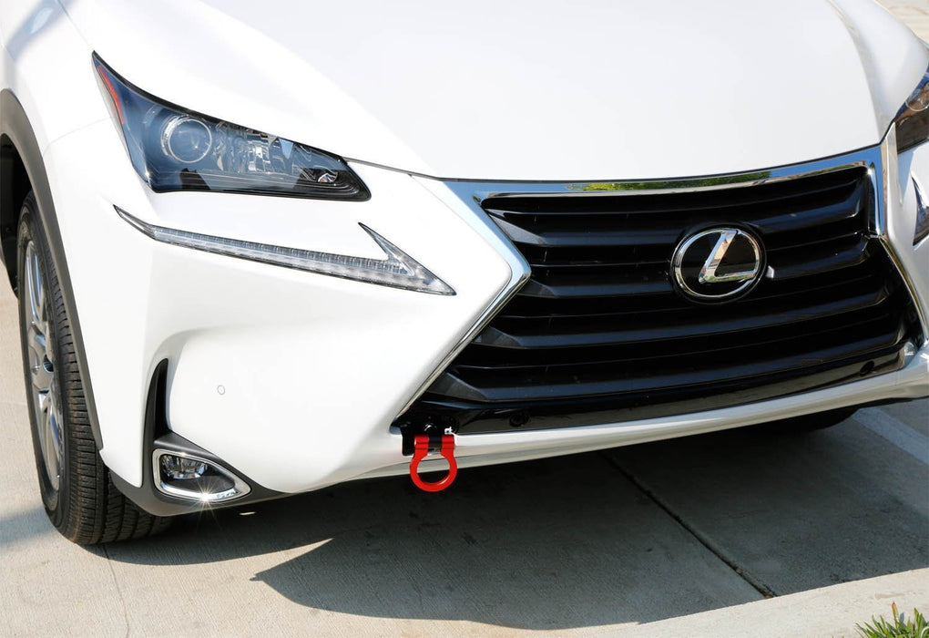 Red Track Racing Style Aluminum Tow Hook Ring For Lexus NX200 NX200t NX300h