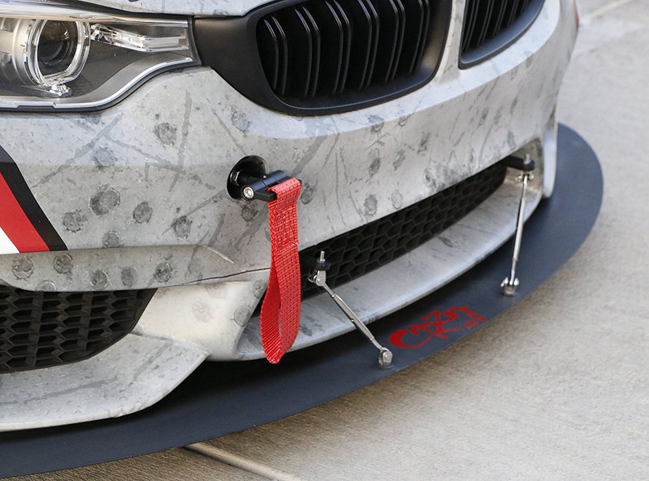 Red Track Racing Style Nylon Tow Hook Strap For BMW 1 3 5 6 X5 X6, MINI