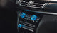 3pcs Blue AC Climate Control Radio Volume Knob Ring Covers For BMW 5 6 7 Series