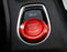 Red Aluminum Keyless Engine Push Start Button w/Surrounding Ring Trim For BMW