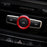 Red Stereo Volume Control Knob Cover For Mercedes A B C E S CLA GLA GLK ML GL