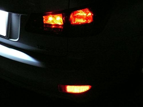 Red Lens 33-SMD LED Rear Bumper Reflectors Lights For 2006-13 Lexus IS250 IS350