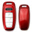 Red Gloss Finish Hard Shell Key Fob Cover Case For 19-up Audi A6 A7 E-Tron A8 Q8