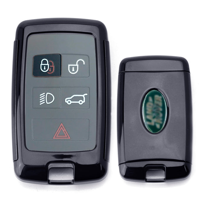 Black TPU Key Fob Cover w/ Button Cover For 18-up Range Rover Sport or Discovery