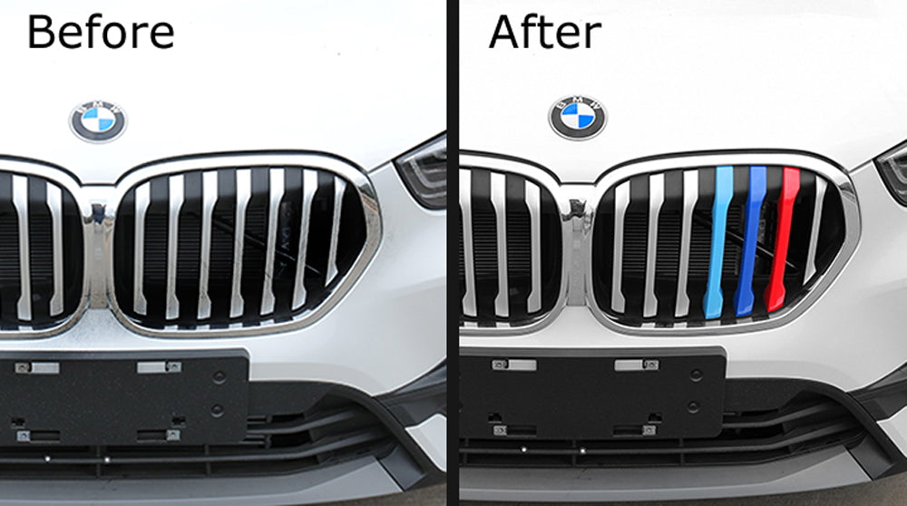 ///M-Colored Grille Insert Trims For 2020-up BMW F48 X1 LCI Model Kidney Grills