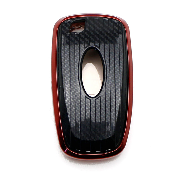 Red TPU Key Fob Case Cover For 18-up Ford Mustang F150 F250 Explorer Expedition