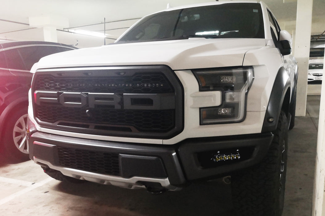 30W SR LED Fog Lightbar Kit w/ Mounting Brackets & Wires For 2017-20 Ford Raptor