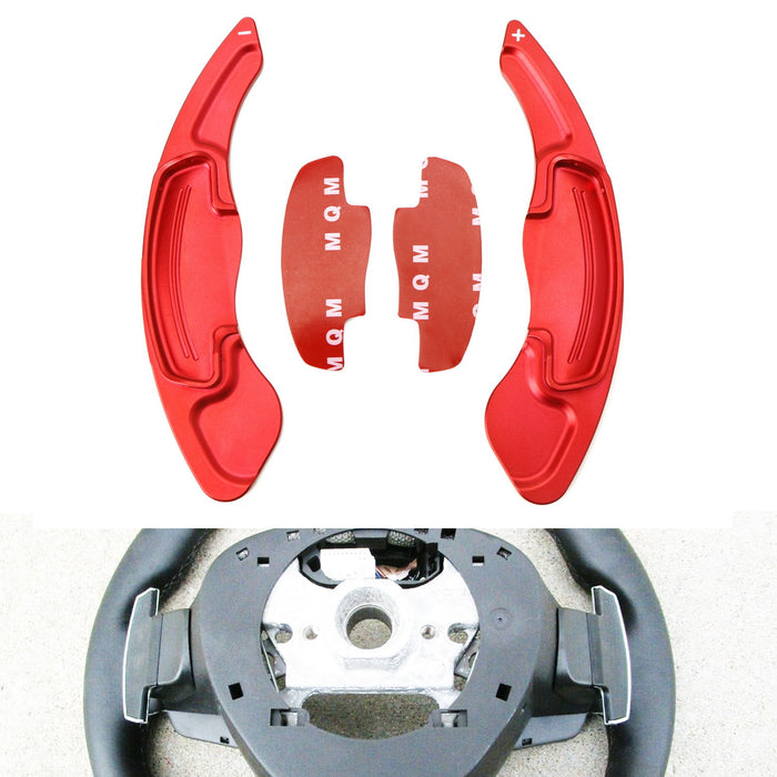 Red Aluminum Steering Wheel Paddle Shifter Extension For Honda Accord Civic CR-V