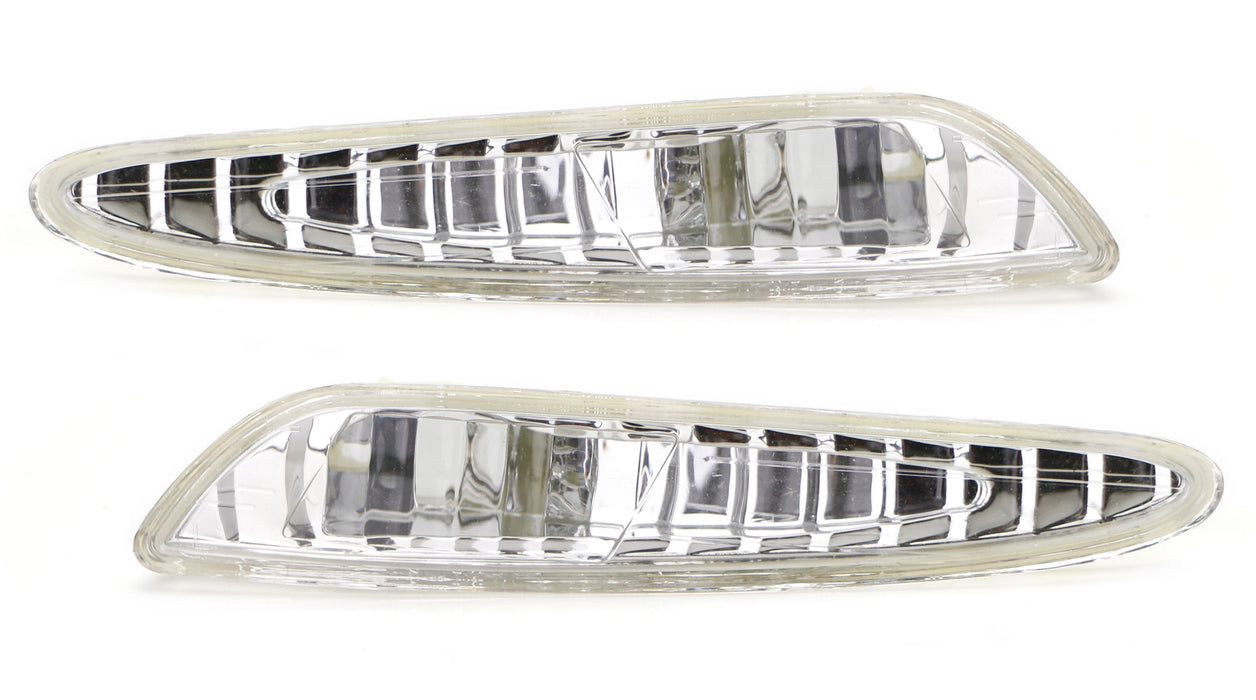 OE-Spec Clear Front Side Marker Lamp Housings For 2003-06 Mercedes W211 E-Class