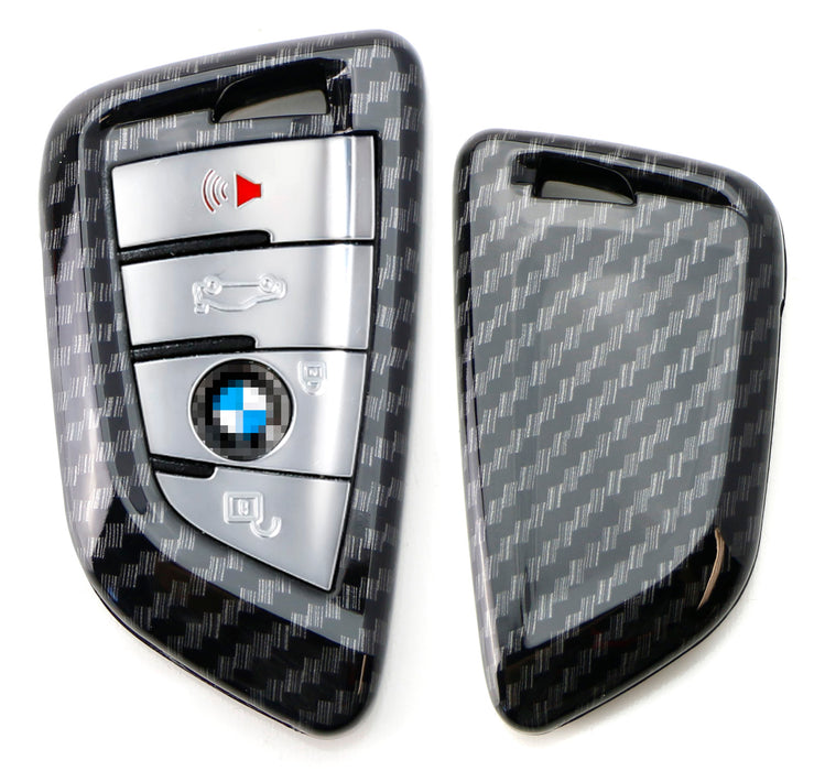 Exact Fit Carbon Fiber Smart Key Fob Shell Cover For BMW X1 X4 X5 X6 5 7 Series