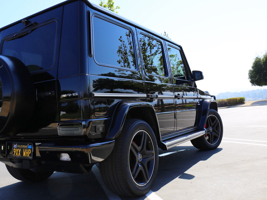 Gloss Black Rear Tail Light Cover Lenses For 1999-2018 Mercedes W463 G-Class