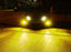 1-Inch White/Yellow Dual Color 20W Mini LED Projector Lens Driving Fog Light Kit