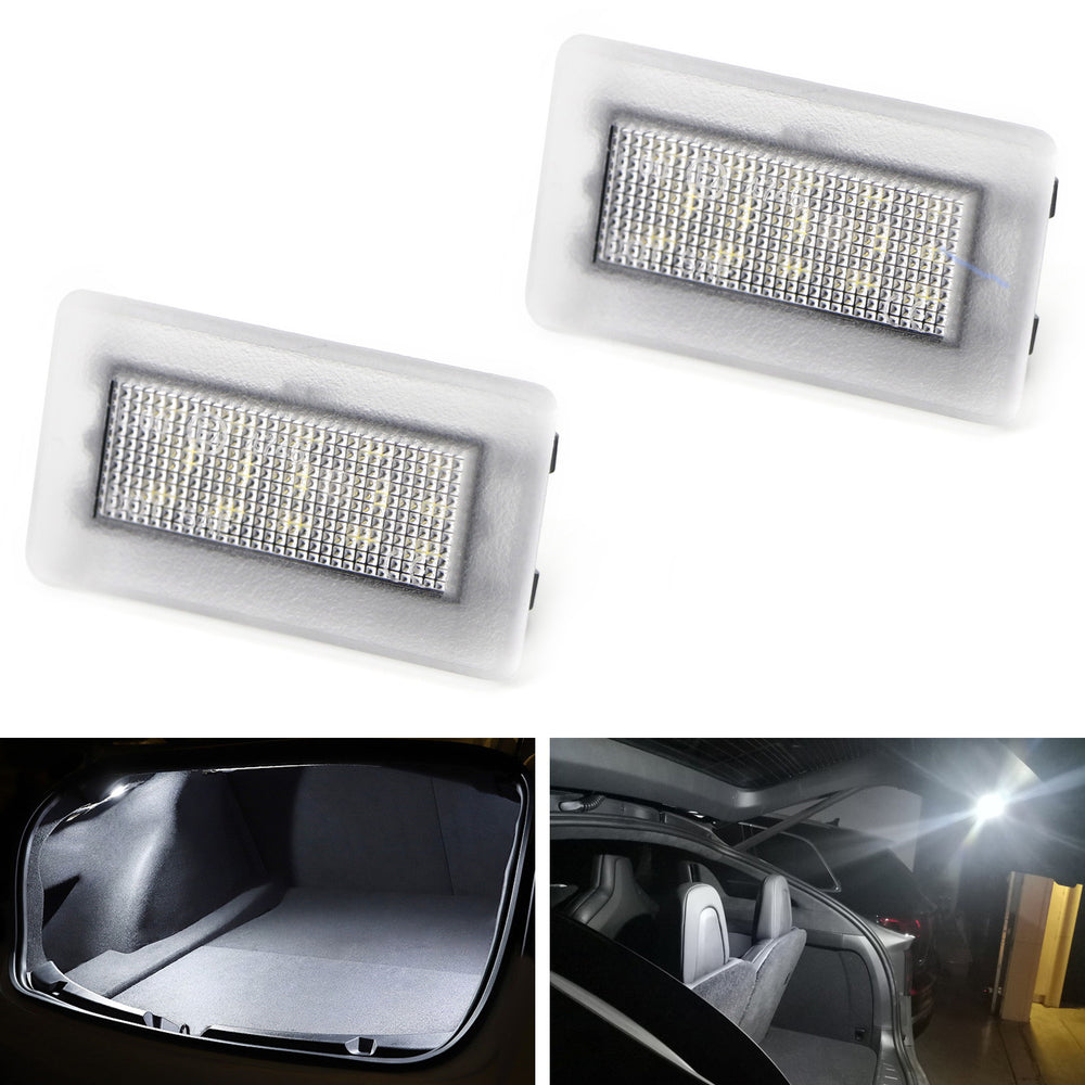 White 3x Brighter Full LED Door/Footwell/Glove Box/Trunk Lamps For Tesla 3 Y X S