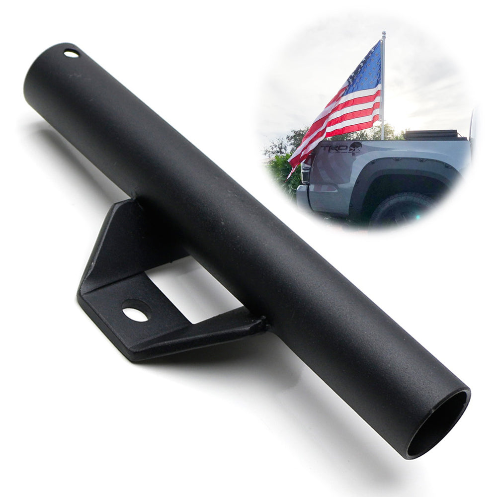 Truck Bed Rail Side Mount Flag Holder Kit For Toyota Tundra Tacoma, etc