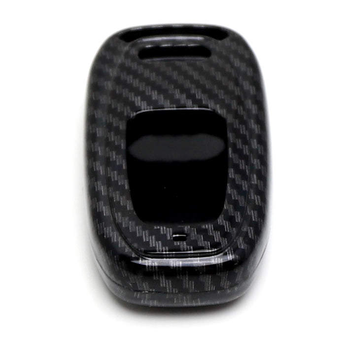 Glossy Black Carbon Fiber Pattern Key Fob Shell For Audi A4 A5 A6 A7 Q5 Gen1 Key