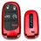 Exact Fit Glossy Sparkling Red Smart Key Fob Shell Cover For Jeep Dodge Chrysler