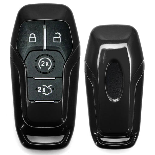 Glossy Black Key Fob Shell Cover For Ford Lincoln Intelligent Access Smart Key