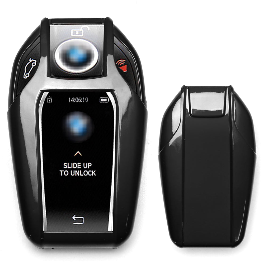 Glossy Black Key Fob Shell Cover For BMW G11 7 Series i8 Touchscreen Smart Key