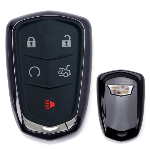 Chrome Black TPU Key Fob Case For Cadillac ATS CTS CT6 XTS XT5 ELR SRX Escalade