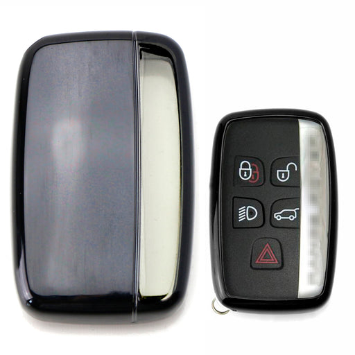 Exact Fit Chrome Black TPU Key Fob Case For 2010-16 Land Rover Keyless Smart Key