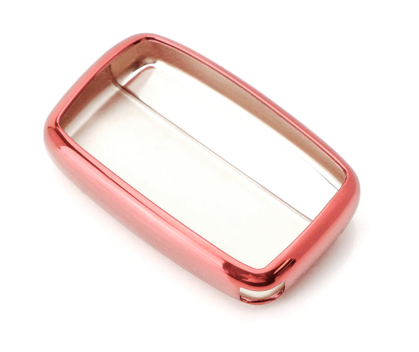 Chrome Finish Rose Gold TPU Key Fob Case For 10-16 Land Rover Keyless Smart Key