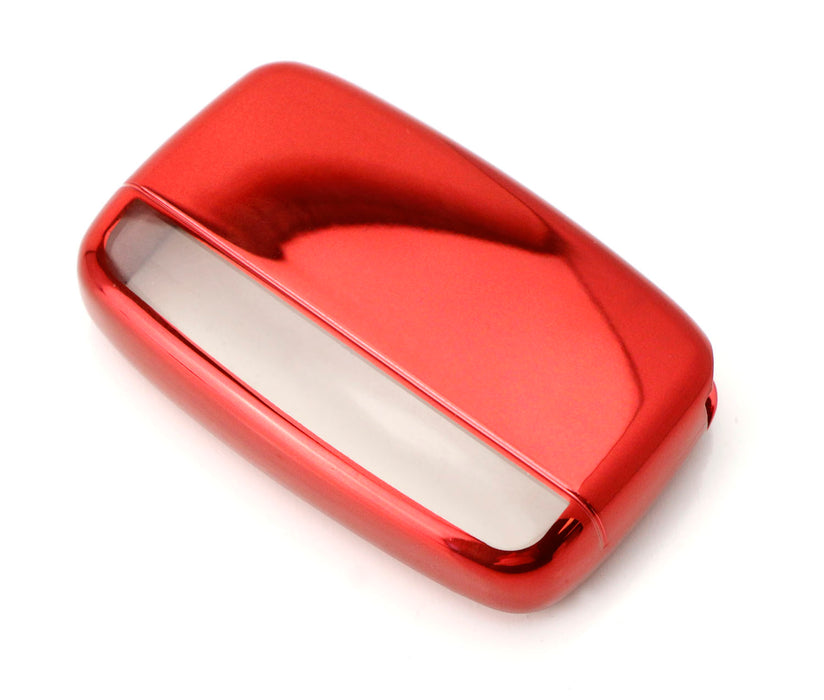 Exact Fit Chrome Red TPU Key Fob Case For 2010-16 Land Rover Keyless Smart Key