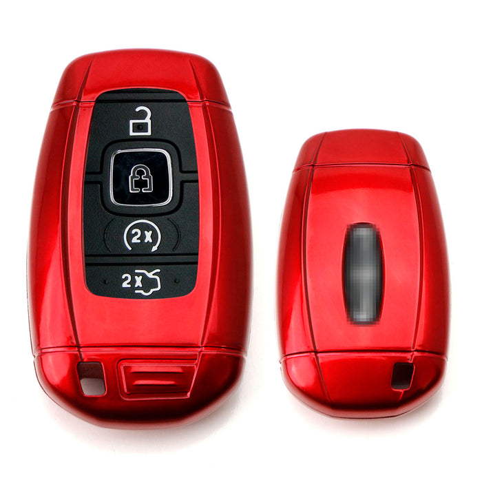 Glossy Red Key Fob Shell Cover For 2018-up Lincoln MKZ MKC Navigator Continental