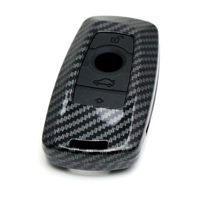 Carbon Fiber Smart Key Fob Shell w/ Skin For BMW 1 2 3 4 5 6 7 Series X1 X3 X4