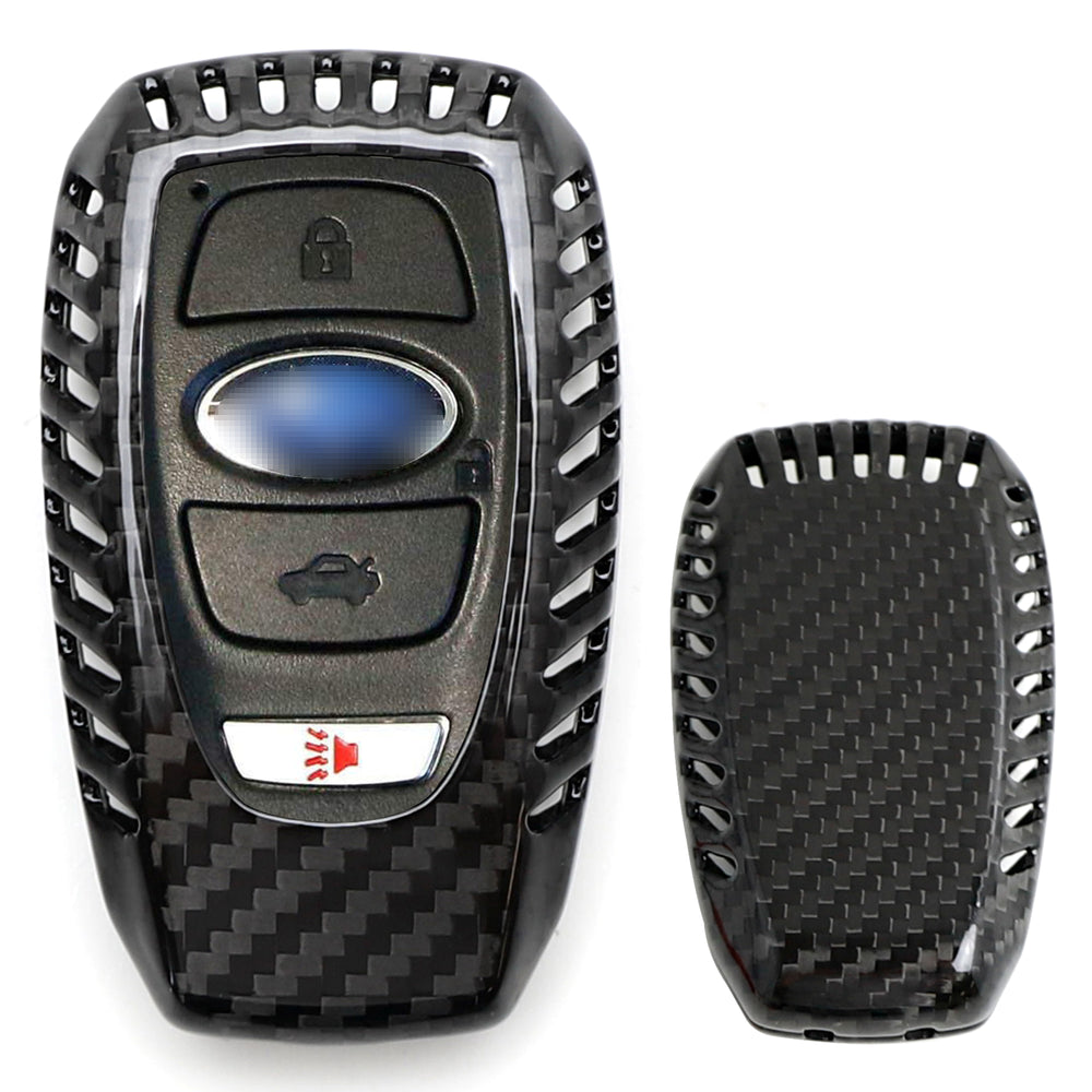 Real Carbon Fiber Key Fob Protective Cover For Subaru BRZ WRX Legacy Outback XV