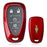 Real Red Carbon Fiber Key Fob Cover For Chevy Camaro Malibu Cruze Spark Volt..