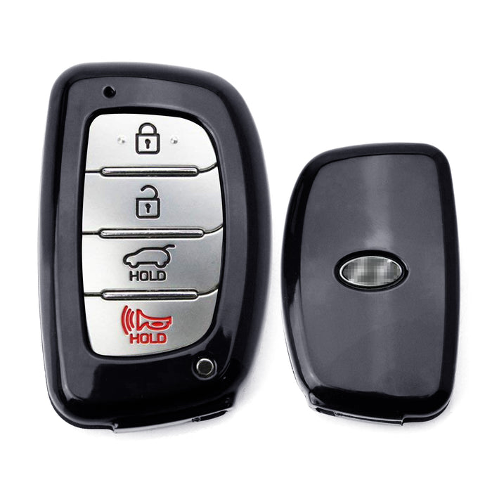 Black Exact Fit Key Fob Shell Cover For For 2014-up Hyundai Tucson Keyless Fob