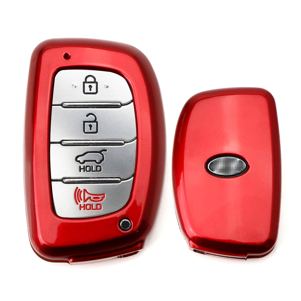 Red Exact Fit Key Fob Shell Cover For For 2014-up Hyundai Tucson Keyless Fob