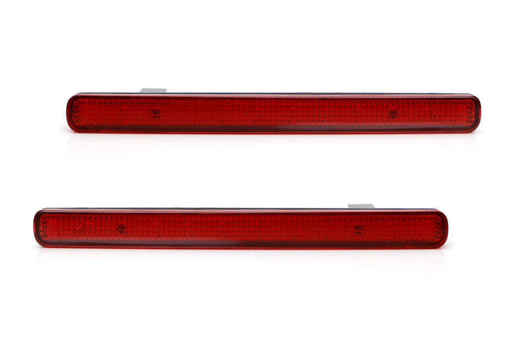 Red Lens 48-SMD LED Bumper Reflector Marker Lights For 2009-2014 Acura TSX