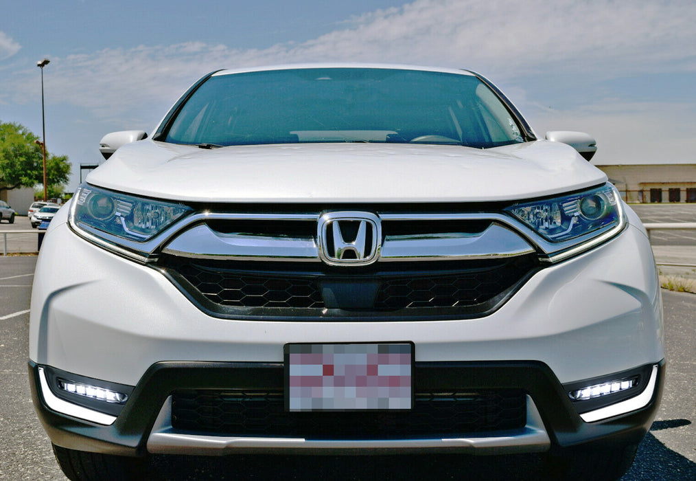 OEM-Spec LED Foglight Kit For 17-22 Honda CRV, Full LED Fog/Chrome Bezel/Wiring