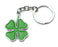 The Lucky Four Leaf Clover Cloverleaf Key Chain Ring Keychain (1) Chrome Finish