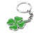 The Lucky Four Leaf Clover Cloverleaf Key Chain Ring Keychain (1) Chrome Finish