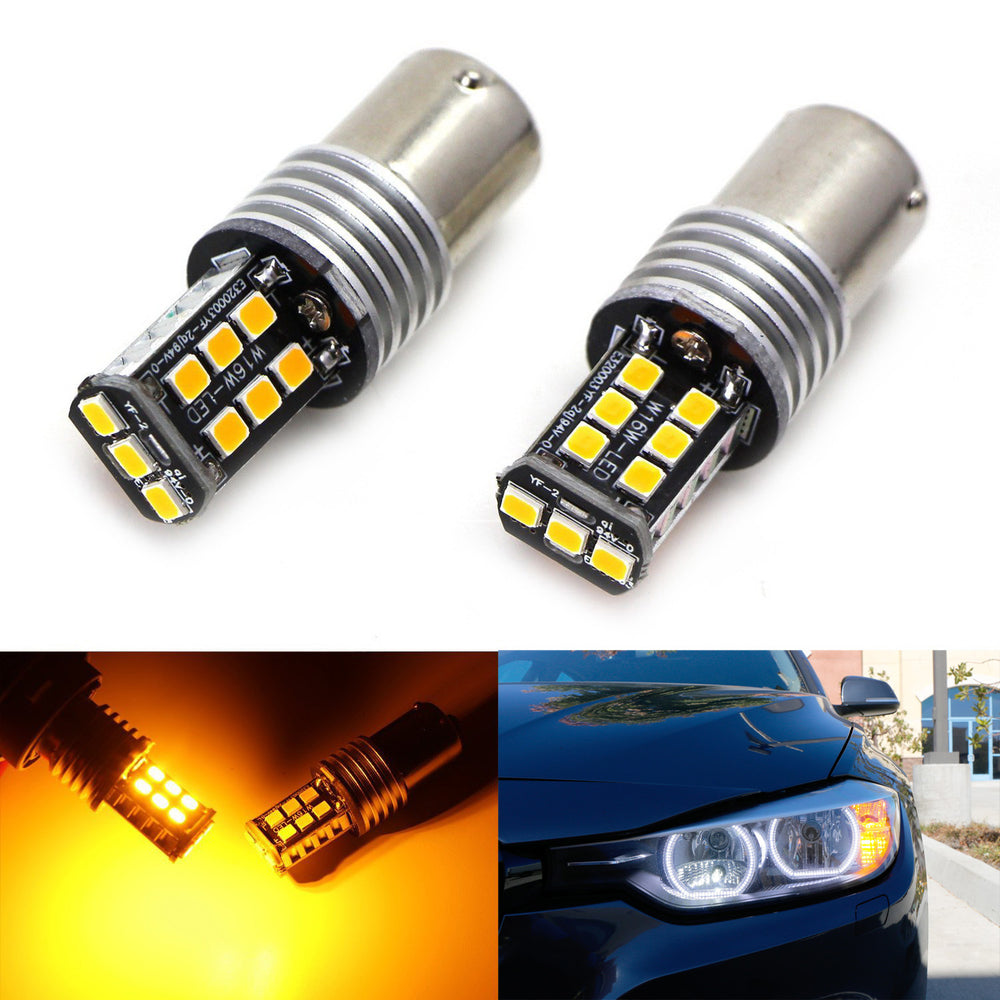 Amber Error Free 7507 LED Bulbs For BMW 1 2 3 4 Series X3 X5 Turn Signal Lights