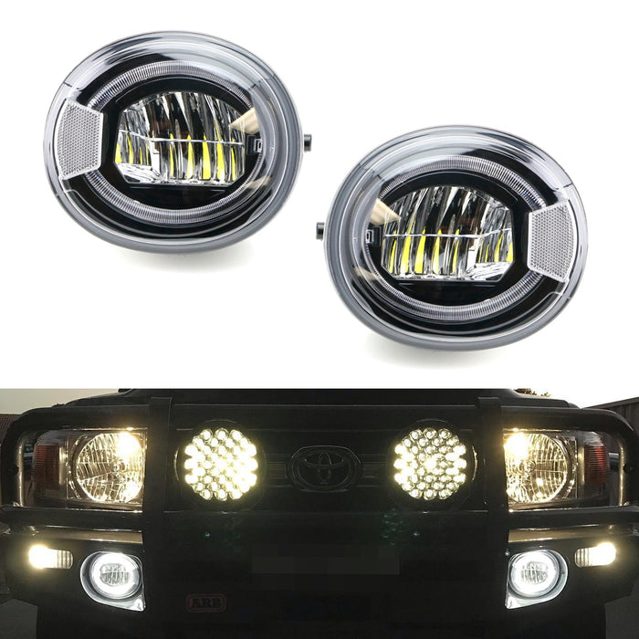 High Power LED Fog & Halo DRL Light Kit, Fit ARB Summit Bumper & Tundra Sequoia