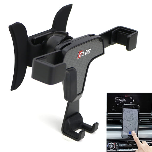 Smartphone Gravity Holder w/Exact Fit Clip-On Dash Mount For 15+ Audi A3 S3 RS3