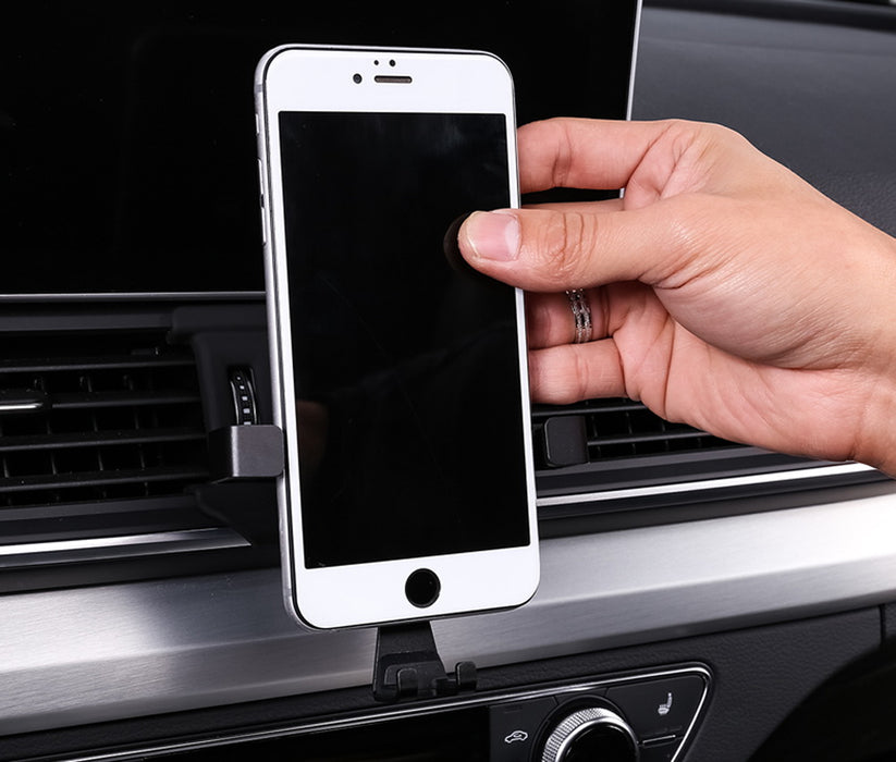 Smartphone Gravity Holder w/Exact Fit Clip-On Dash Mount For 15+ Audi A3 S3 RS3