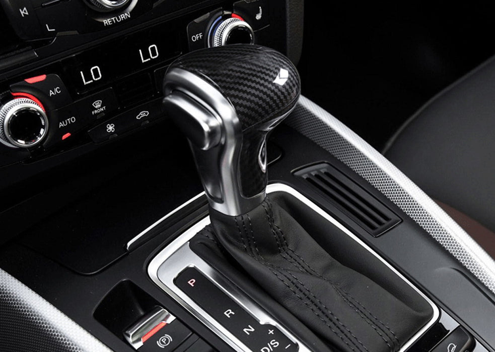 Carbon Fiber Pattern Shift Knob Cover Shell For Audi 13-16 A4 A5 Q7, 12-15 A6 A7