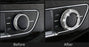 Crystal Bling AC Climate Control Knob Ring Covers For 17-up Audi A4 S4 A5 S5 RS5