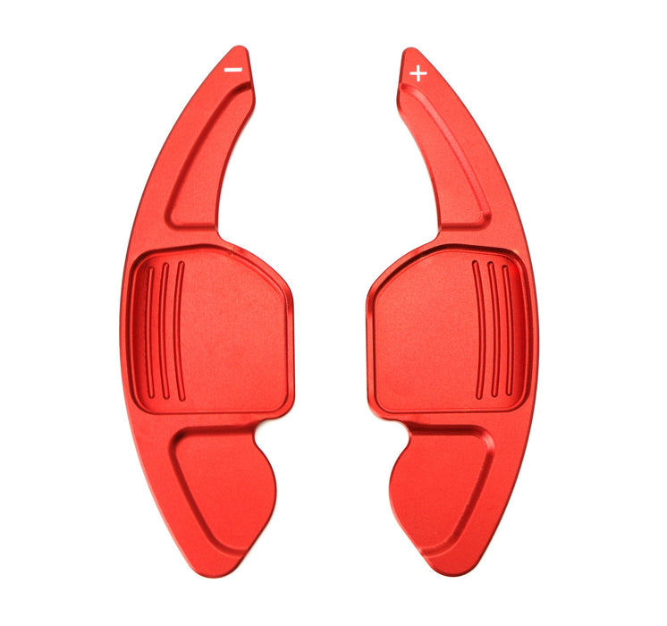 Red Steering Wheel Paddle Shifter Extensions For Audi A3 A4 A5 A6 A7 A8 Q3 Q5 Q7